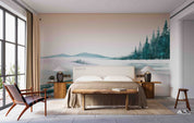 3D Winter Christmas Tree Landscape Wallpaper Wall Mural Wall Decor Wall Art Wall Sticker Remoable Wallpaper LQH 2