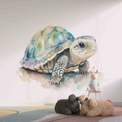 3D Animal Sea Turtle Colours Wall Mural Wallpaper YXL 54
