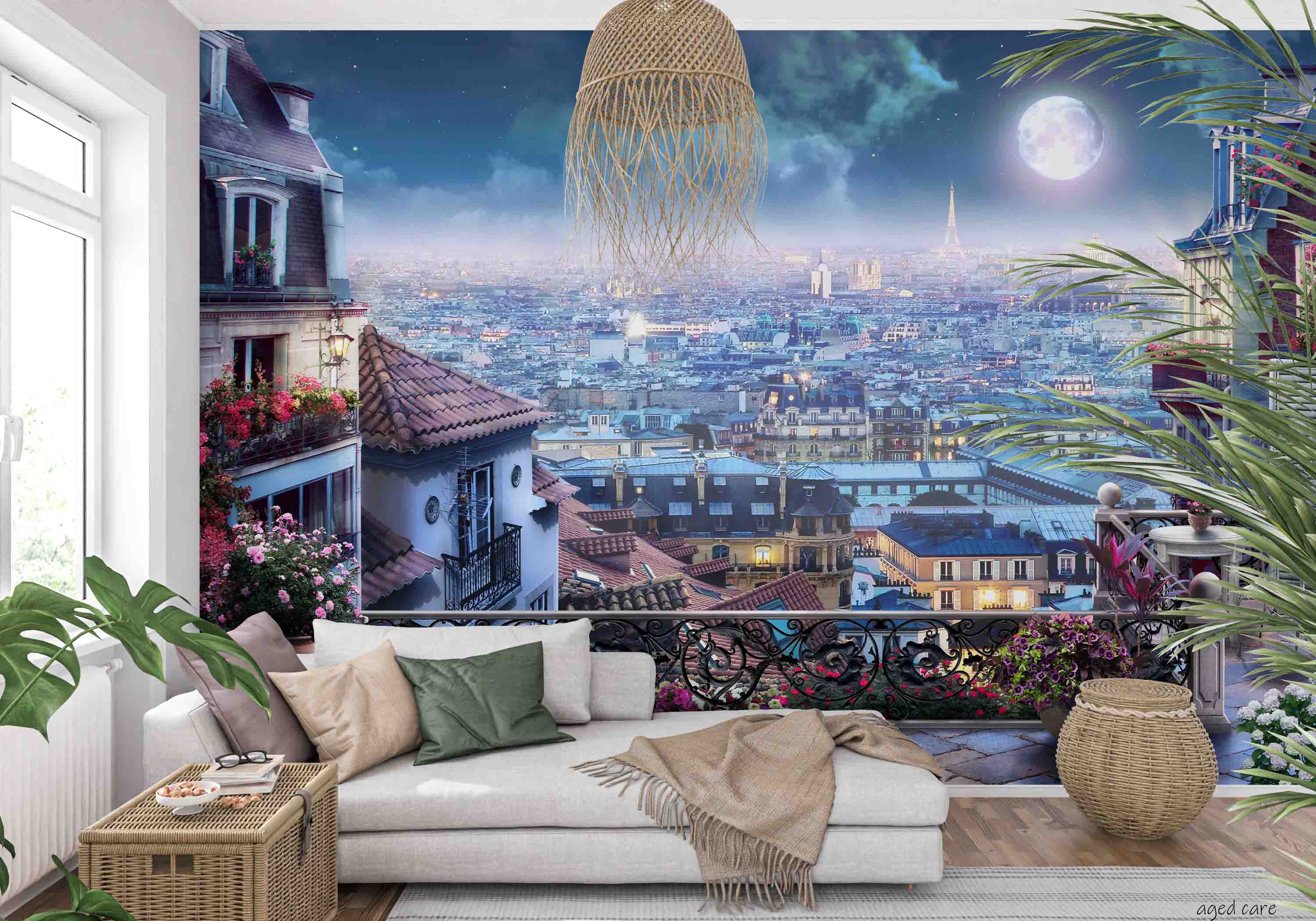 3D Aged Care Retirement Home Gerocomium Rest Home Cityscape Wall Mural Wallpaper 14