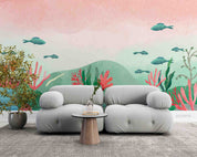 3D Watercolor Underwater World Wallpaper Wall Mural Wall Decor Wall Art Wall Sticker Remoable Wallpaper