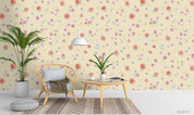 3D Floral Heronsbill Blue Wall Mural Wallpaper YXL 2269