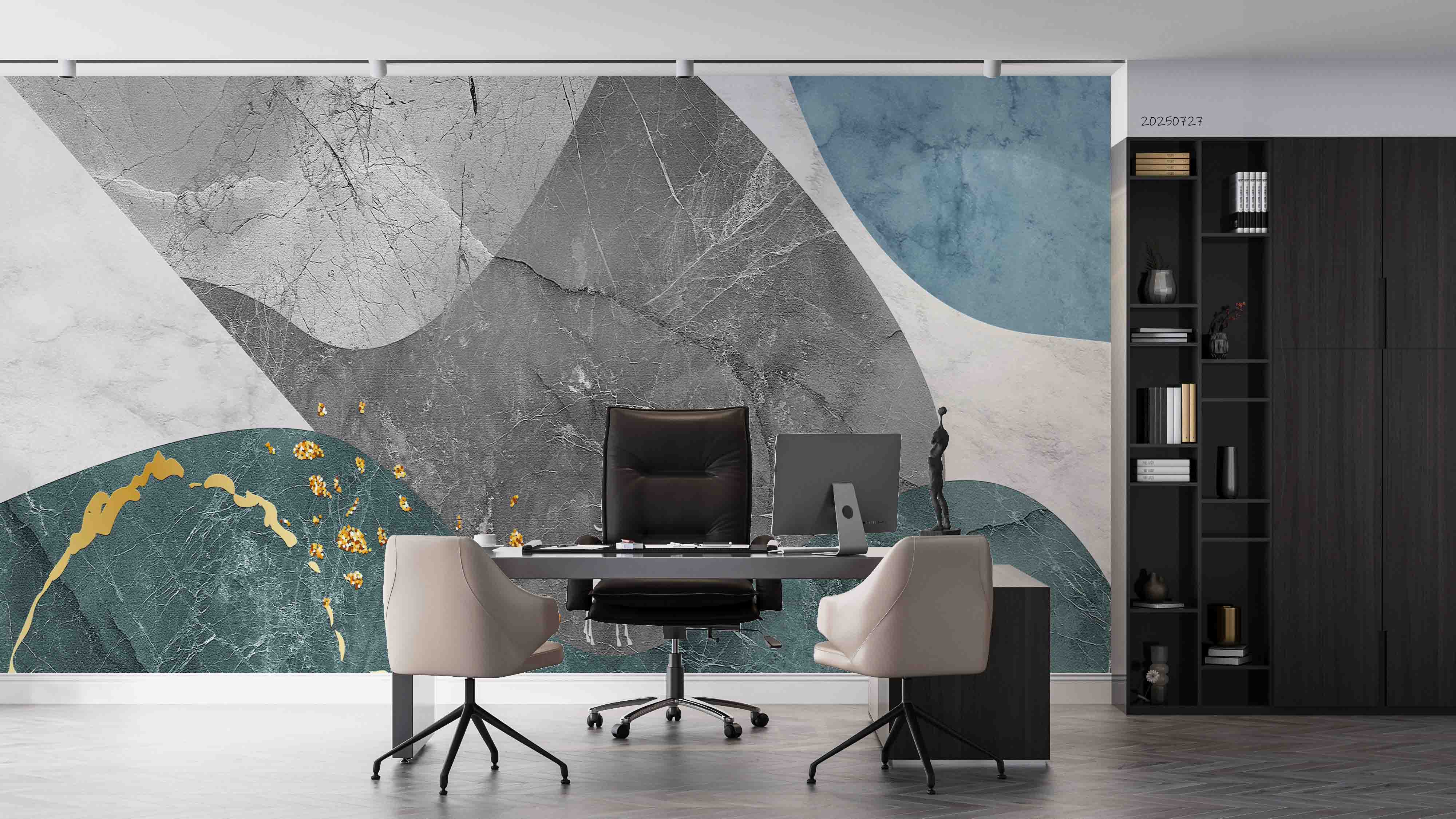 3D Office Business Commerce Geometric Modern Wall Mural Wallpaper 42