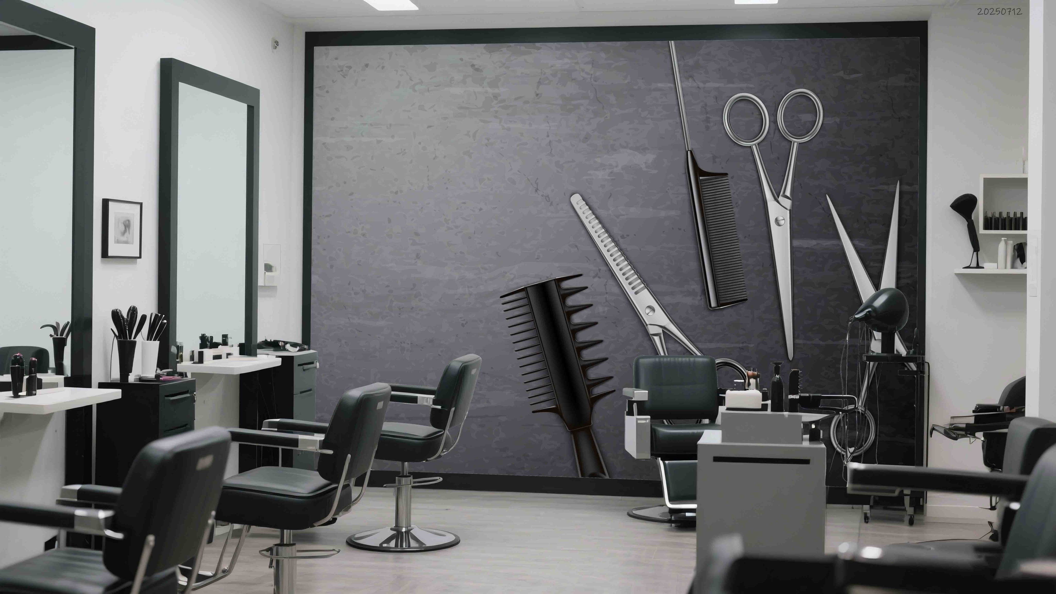 3D Salon Shop Beauty Salon Barber Shop Wall Mural Wallpaper 46