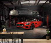 3D Garage Sports Car Wall Mural Wallpaper GD 3864- Jess Art Decoration