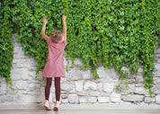 3D Green Plant Leaf Stone Wall Modern Wall Mural Wallpaper GD 3611- Jess Art Decoration