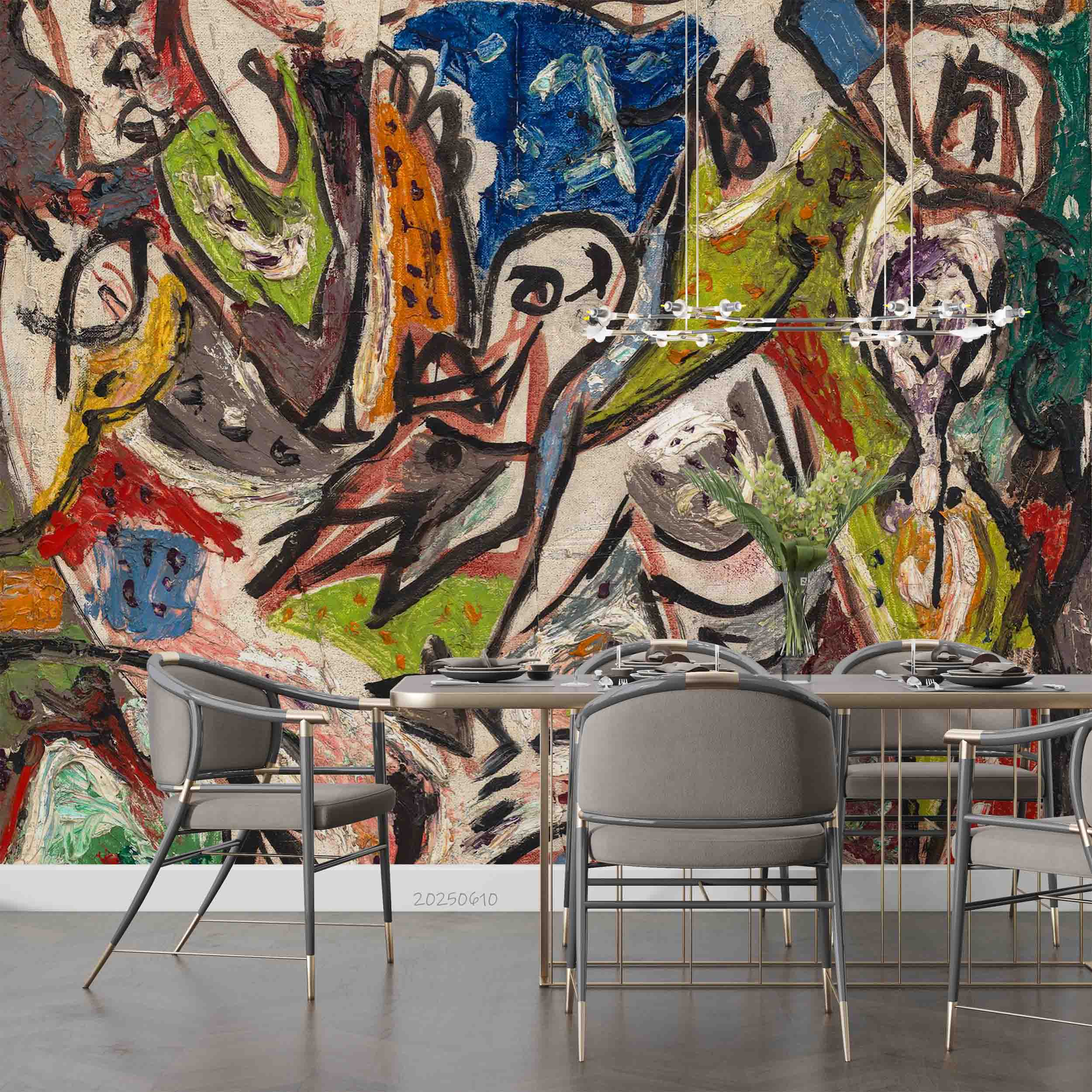 3D Artist's Abstract Painting Graffiti Artwork Wallpaper Wall Mural Wall Decor Wall Art Wall Sticker Remoable Wallpaper 46