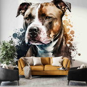 3D Animal Dog Graffiti Wall Mural Wallpaper YXL 1864