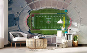 3D Architecture Stadium Logo Ietter Wall Mural Wallpaper YXL 208
