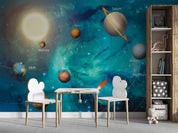 3D Space Planet Orbit Satellite Wall Mural Wallpaper GD 3903- Jess Art Decoration