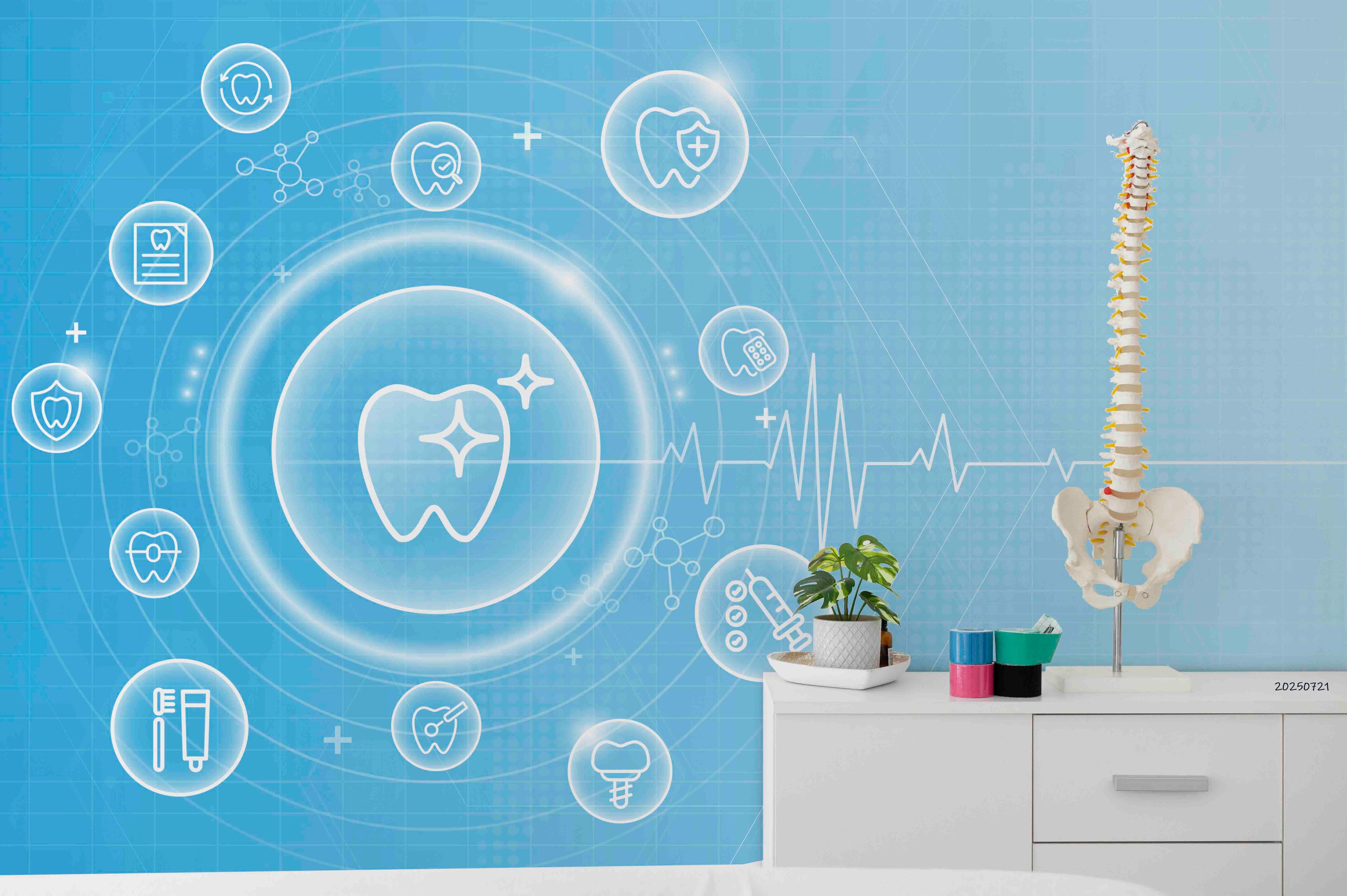 3D Clinic Hospital Rehabilitation Center Medical Healthcare Dental Stomatology Wall Mural Wallpaper 40