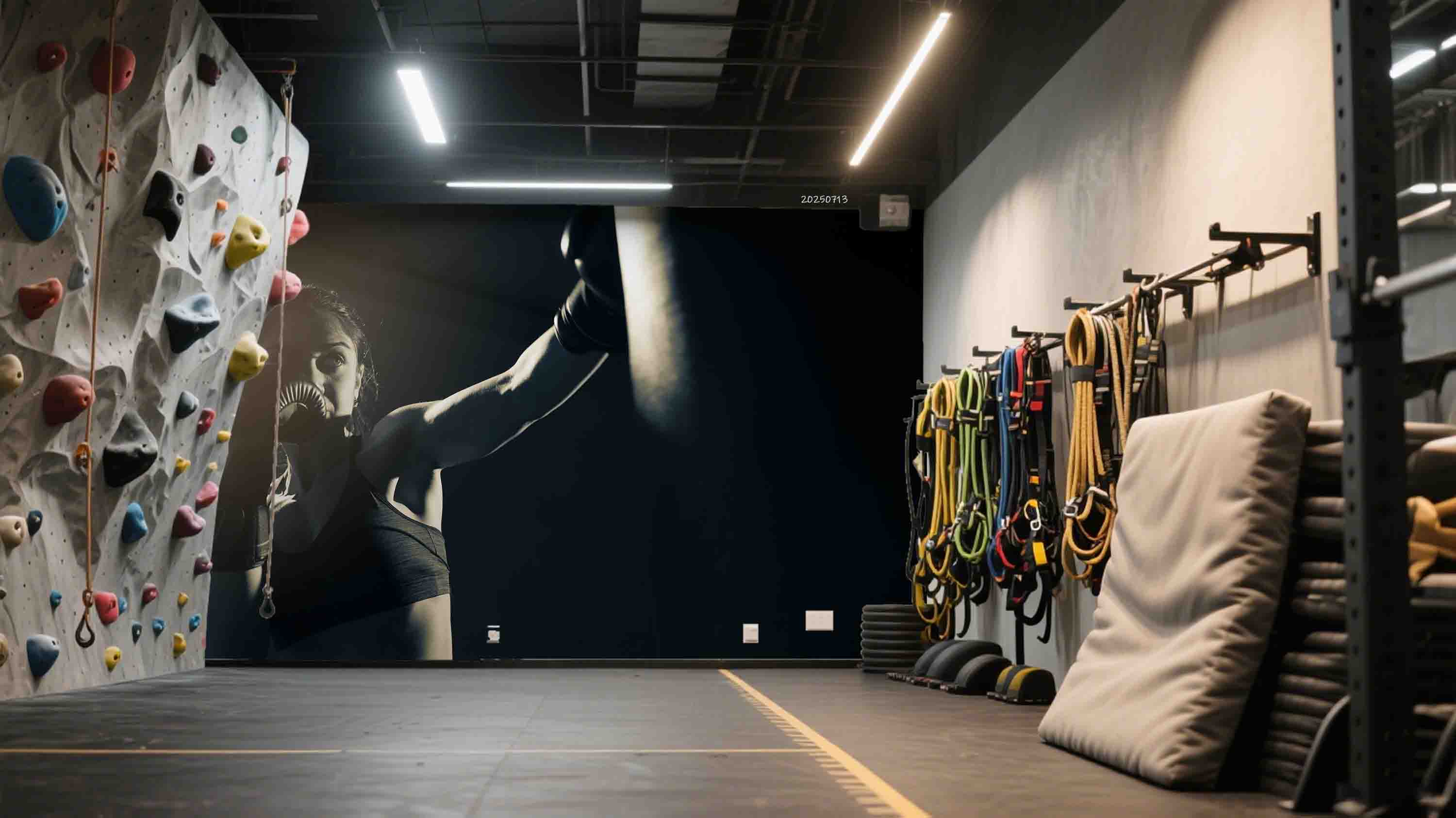 3D Gym Fitness Gymnasium Boxing Wall Mural Wallpaper 47