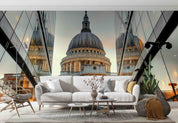 3D St Paul's Cathedral Dusk London Wall Mural Wallpaper GD 4358- Jess Art Decoration