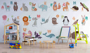 3D Childcare Nursery School Cartoon Schoolyard Children Wall Mural Wallpaper JN