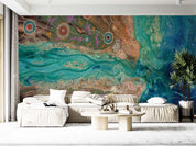 3D Abstract Ocean Mountain Wall Mural Wallpaper YXL 8- Jess Art Decoration