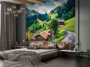 3D Hotel Inn Motel Hostel Resort Manor Scenery Wall Mural Wallpaper 21