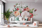 3D Colorful Floral Bouquet Background Wall Mural Wallpaper GD 3470- Jess Art Decoration