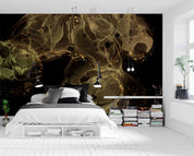 3D Gold Alcohol Ink Background Glitter Wall Mural Wallpaper GD 3553- Jess Art Decoration