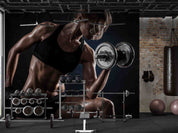 3D Woman Abdominal Muscle Dumbbell Wall Mural Wallpaper YXL 68