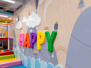 3D Play Centre Amusement Park Funfair Carnie Cartoon Mountains Wall Mural Wallpaper 21