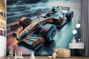 3D F1 Formula One Racing Wallpaper Wall Mural Wall Decor Wall Art Wall Sticker Remoable Wallpaper