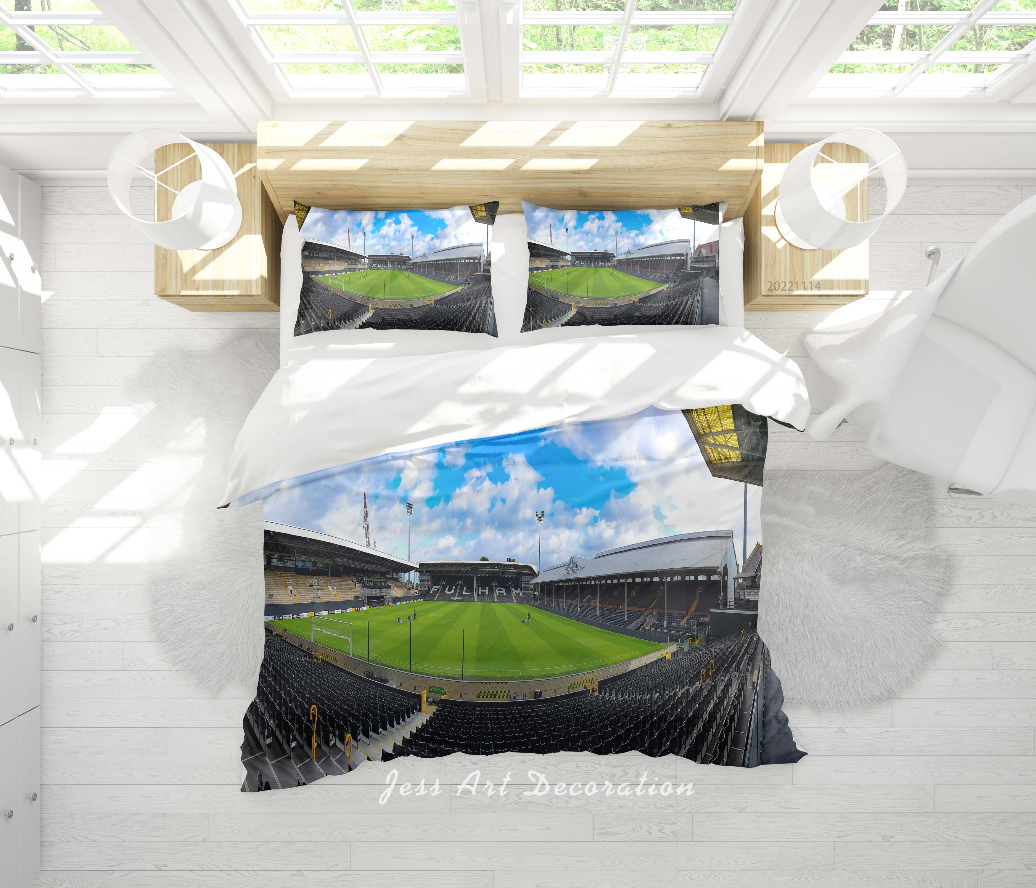 3D Everton Football Club Bluesky Cloud Quilt Cover Set Bedding Set Duvet Cover Pillowcase 902