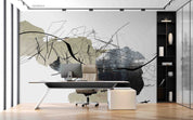 3D Office Business Technology Particle Mesh Wall Mural Wallpaper 9