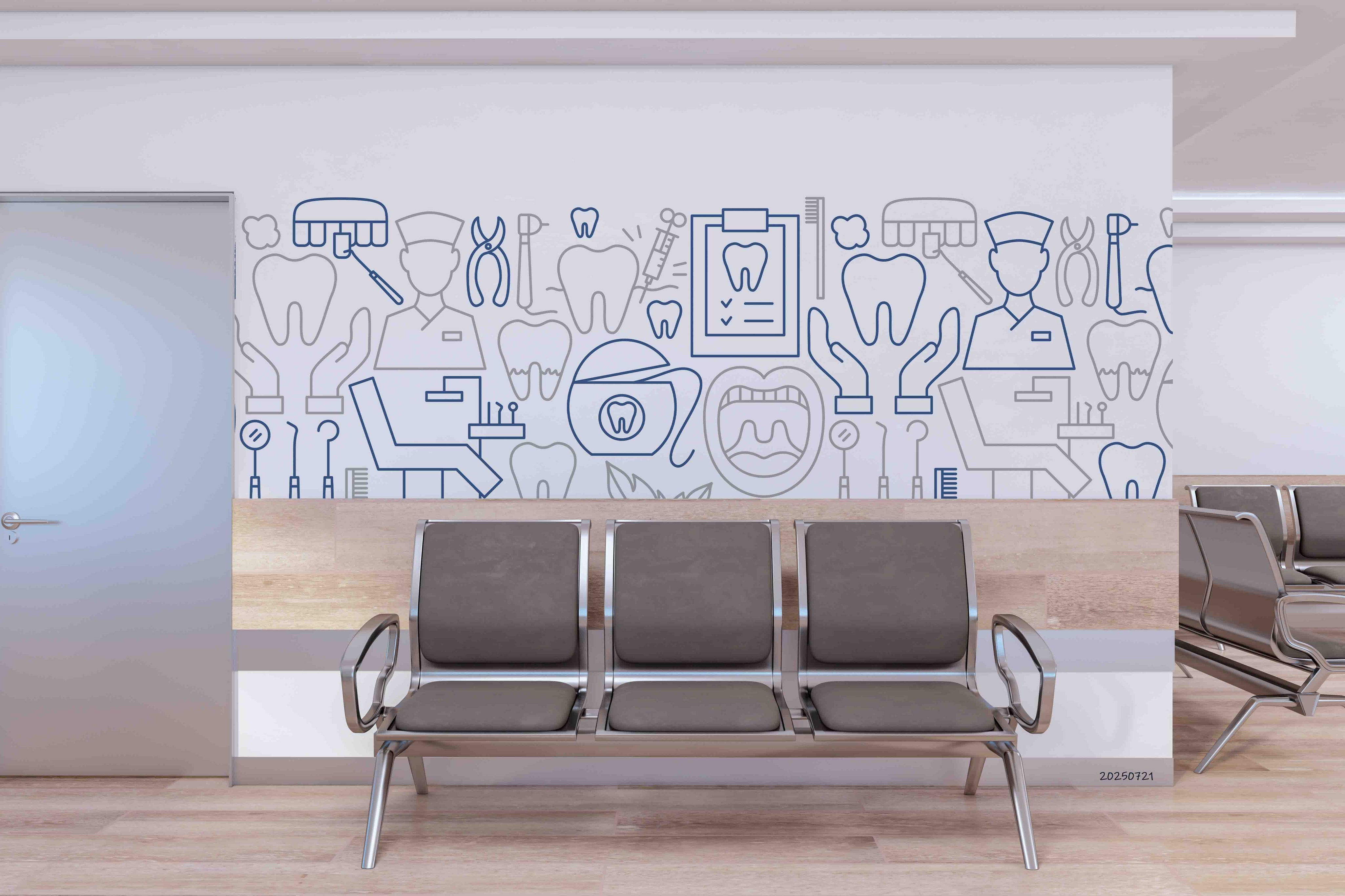 3D Clinic Hospital Rehabilitation Center Medical Healthcare Dentistry Stomatology Wall Mural Wallpaper 44