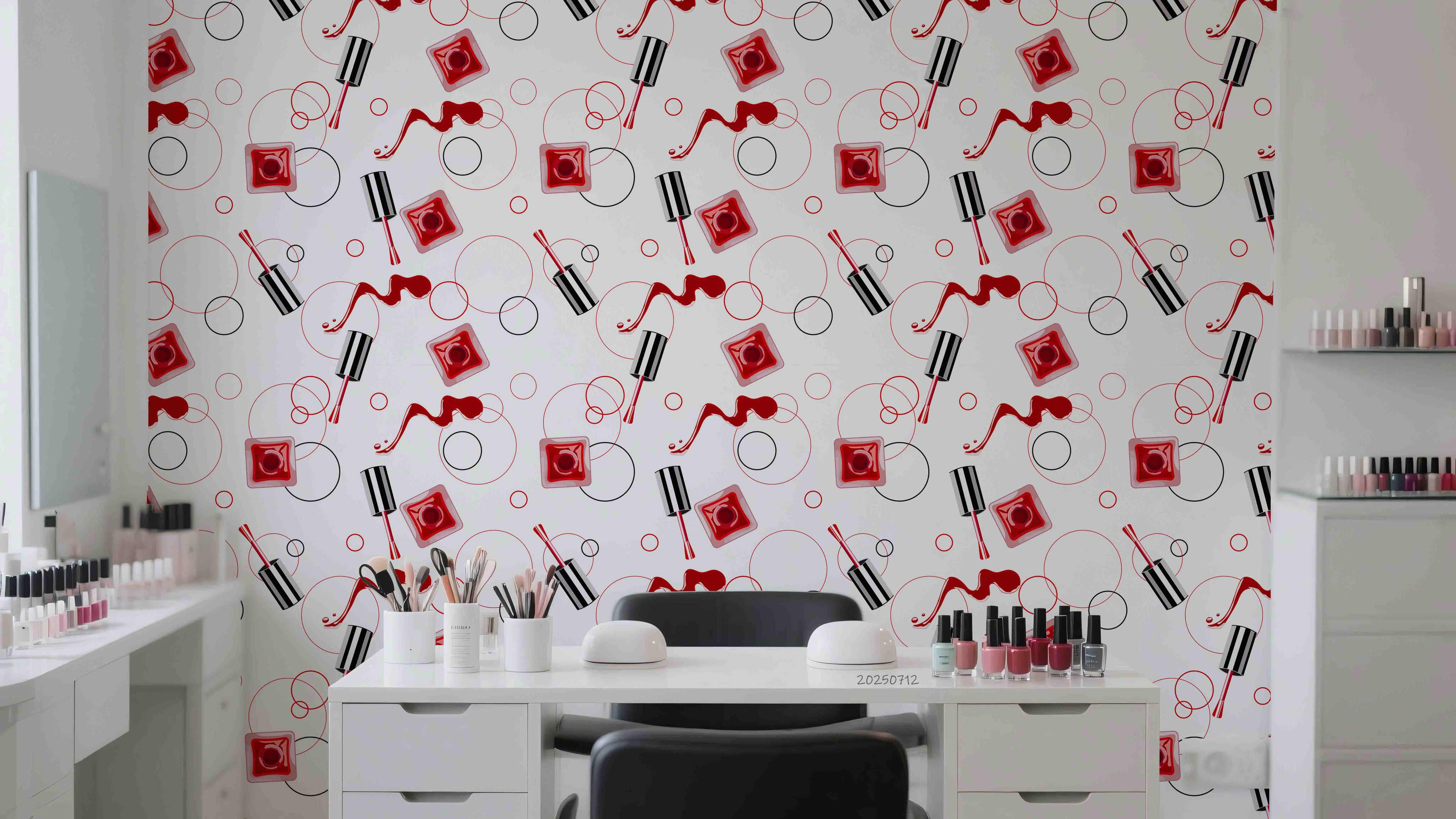 3D Salon Shop Beauty Salon Nail Salon Pattern Wall Mural Wallpaper 18