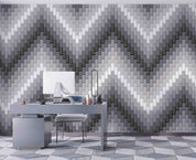 3D Vintage Geometric Herringbone Pattern Wall Mural Wallpaper GD 5205- Jess Art Decoration
