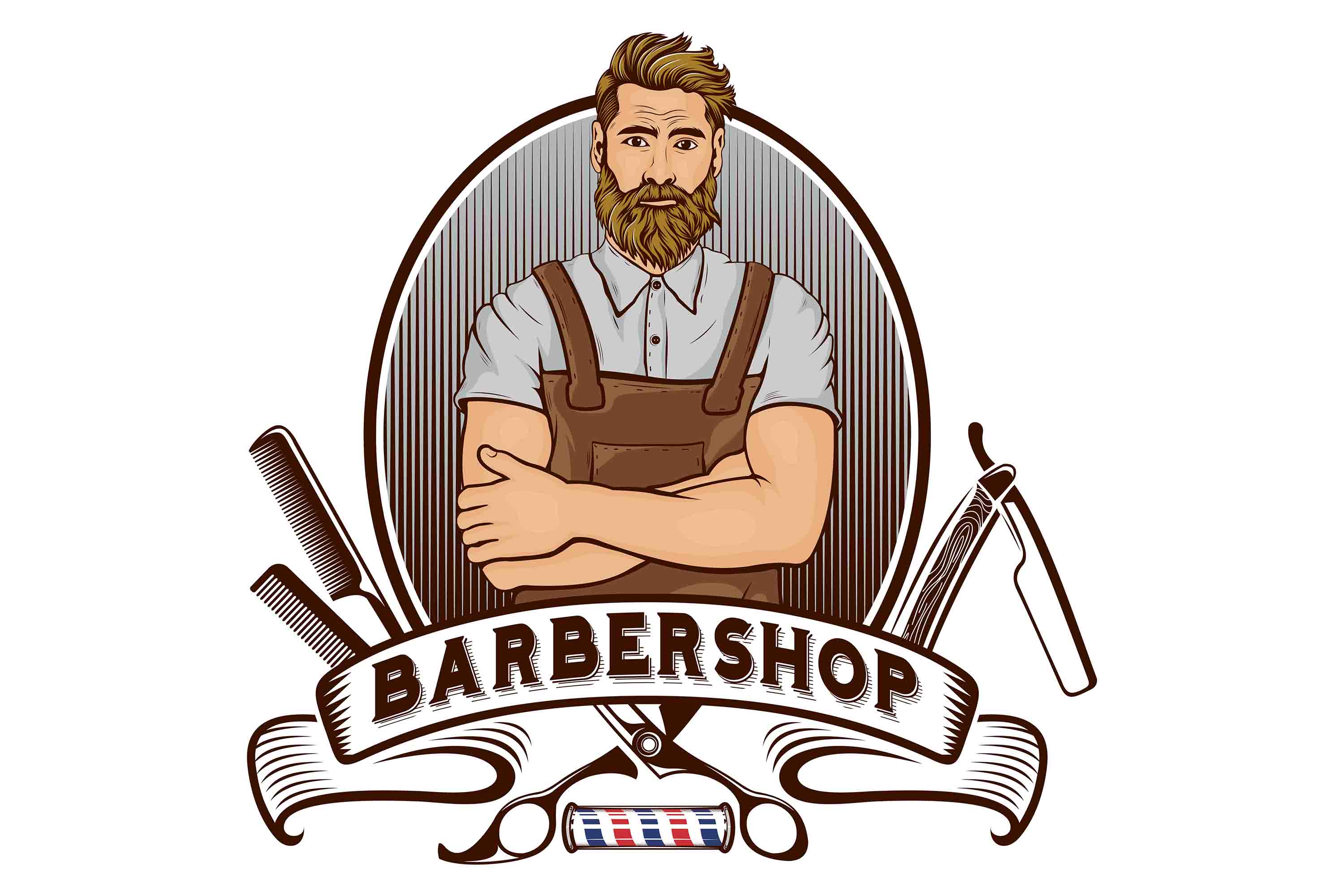 3D Salon Shop Beauty Salon Barber Shop Wall Mural Wallpaper 71