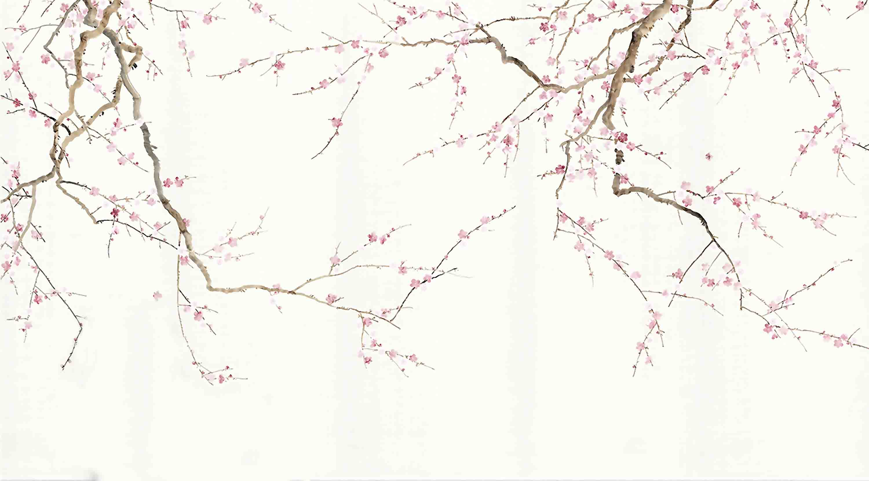 3D Plum Blossom Branch minimal plum blossom mural wall mural wallpaper for bedroom - view 6