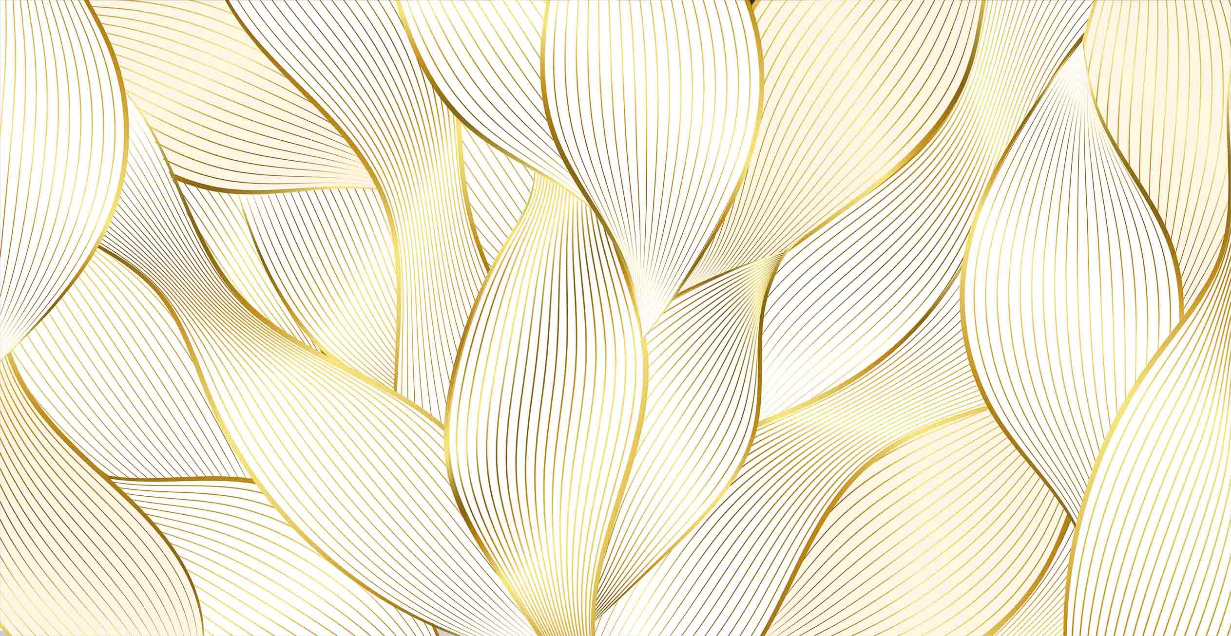 3D Geometric Line Petal Wall Mural Wallpaper YXL 2638