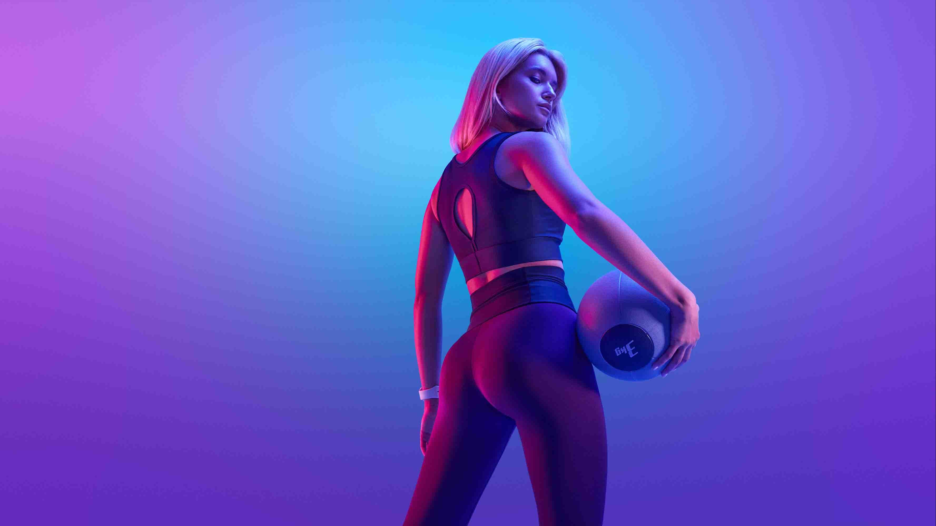 3D Gym Fitness Beauty Ball Wall Mural Wallpaper 14