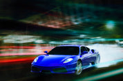 3D Blue Sports Car Wallpaper Wall Mural Wall Decor Wall Art Wall Sticker Remoable Wallpaper