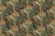 3D Vintage Red Floral Leaf William Morris Pattern Wallpaper Wall Mural Wall Decor Wall Art Wall Sticker Remoable Wallpaper