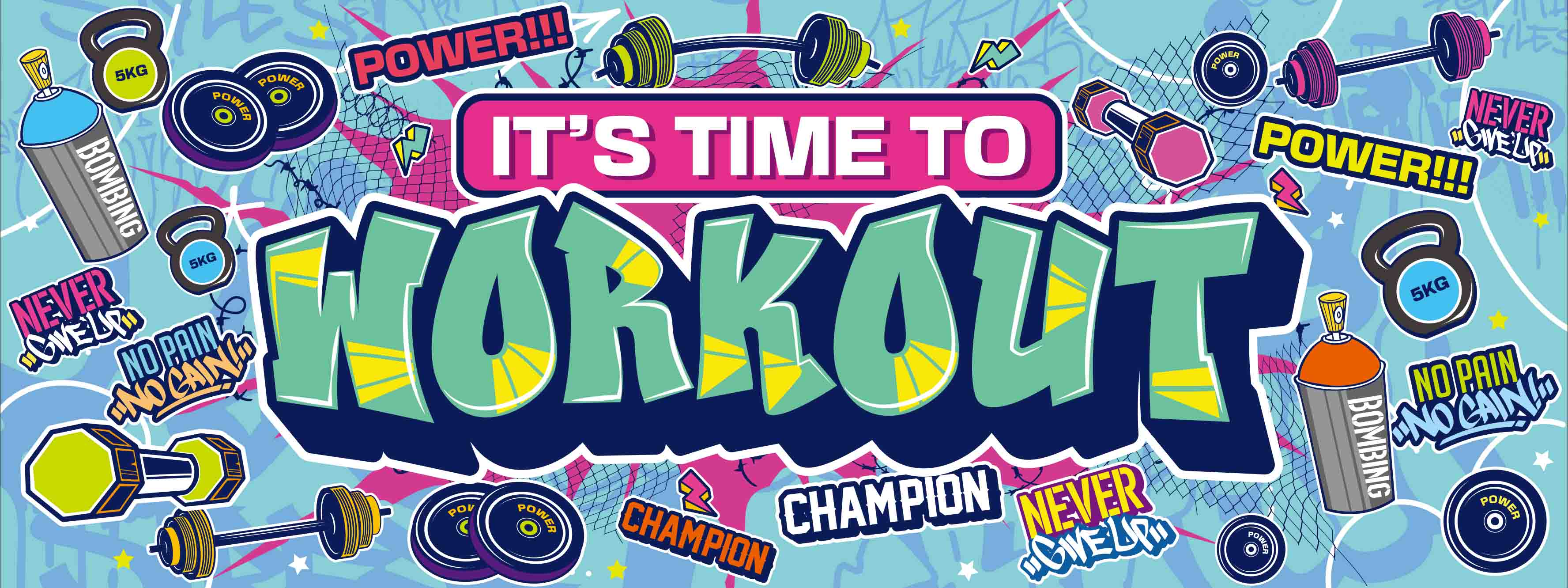 3D Gym Fitness Dumbbell Wall Mural Wallpaper 5