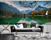 3D Jasna Lake Slovenia Wall Mural Wallpaper GD 5098- Jess Art Decoration