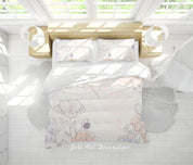3D Floral Dandelion Quilt Cover Set Bedding Set Duvet Cover Pillowcase 289