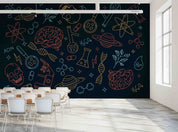 3D School STEM Science Lab Classroom Teaching Aid Wall Mural Wallpaper 42