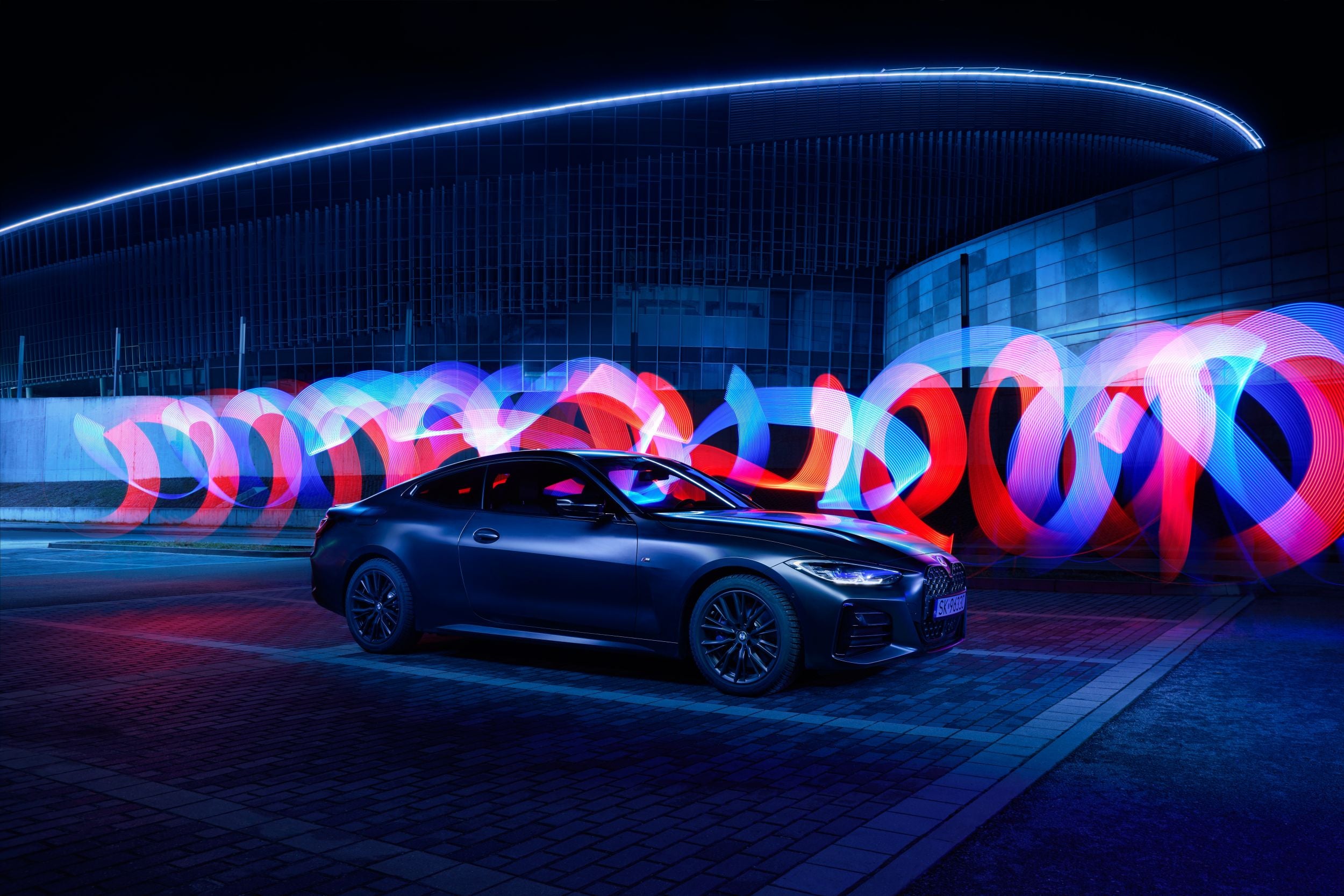 3D Sports Car Neon Pattern Wallpaper Wall Mural Wall Decor Wall Art Wall Sticker Remoable Wallpaper