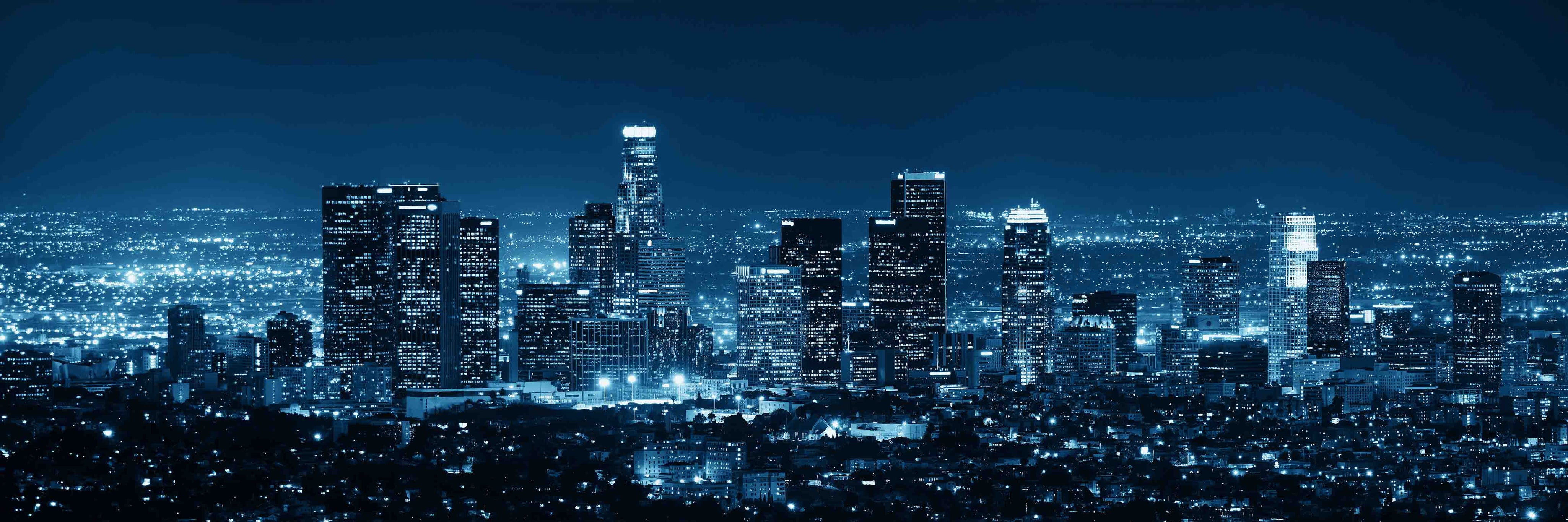 3D City Night View Mansion Wall Mural Wallpaper YXL 2487