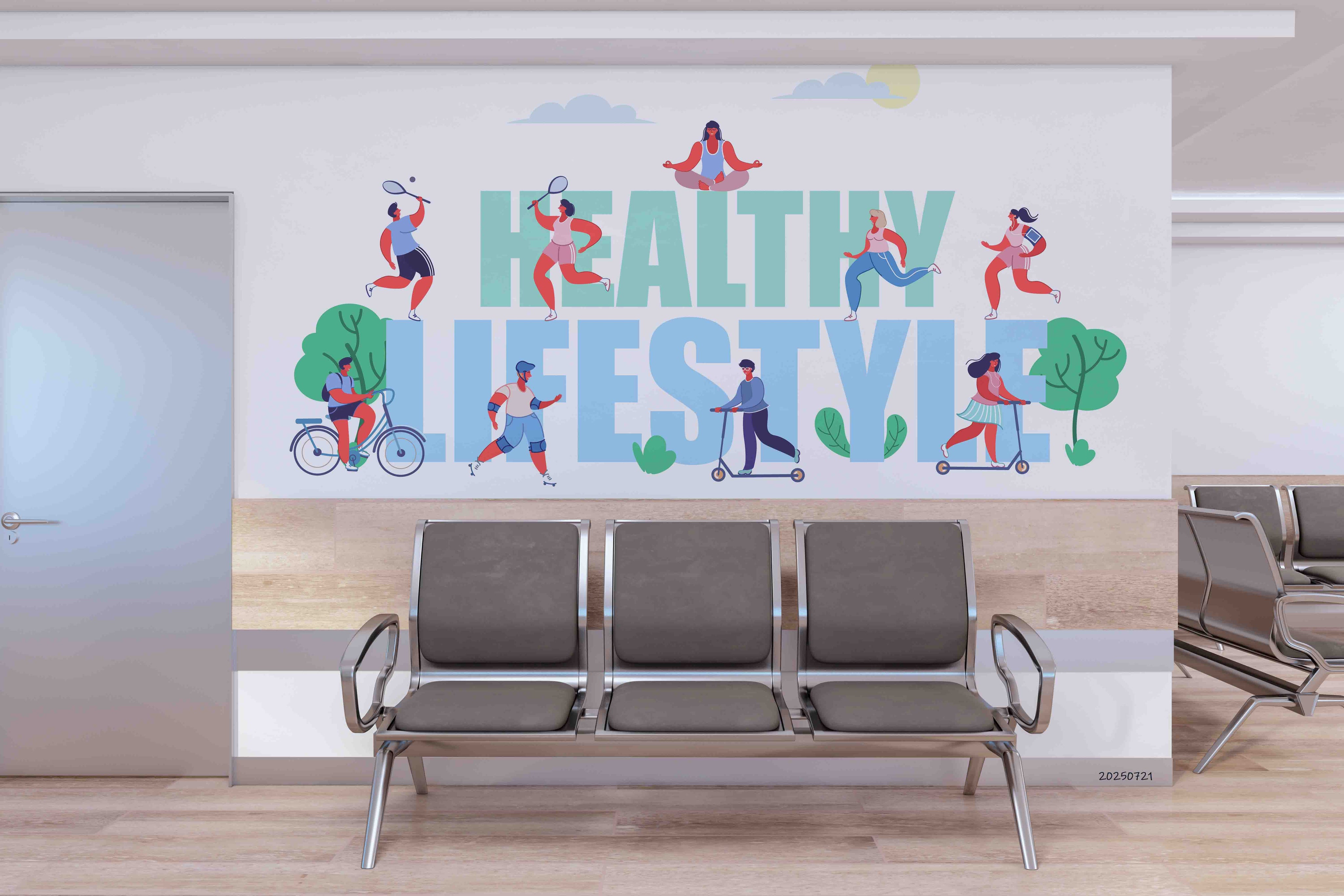 3D Clinic Hospital Rehabilitation Center Medical Healthcare Wall Mural Wallpaper 20