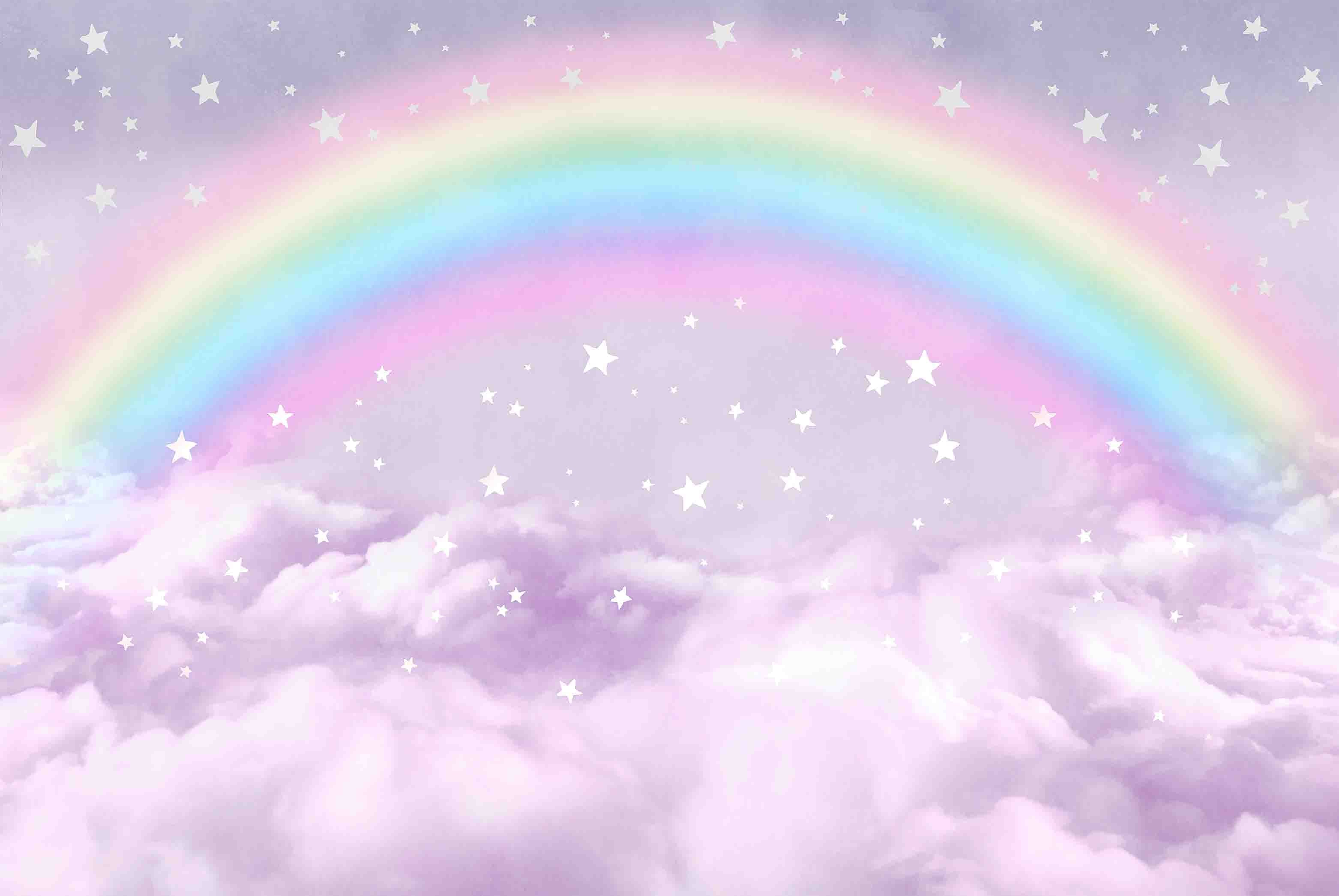 3D Play Centre Amusement Park Funfair Carnie Rainbow Clouds Wall Mural Wallpaper 12