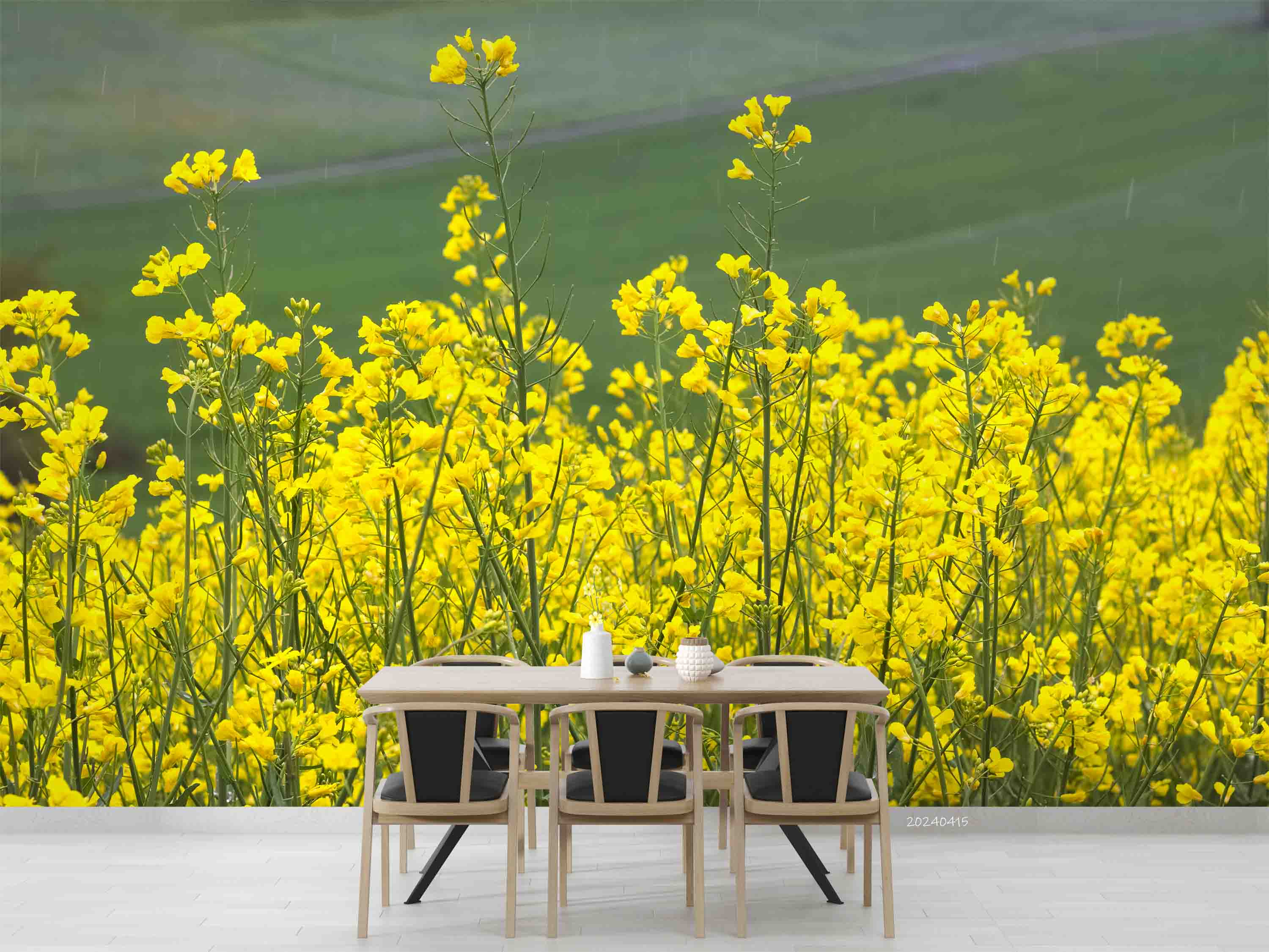 3D Yellow Rapeseed Field Wallpaper Wall Mural Wall Decor Wall Art Wall Sticker Remoable Wallpaper