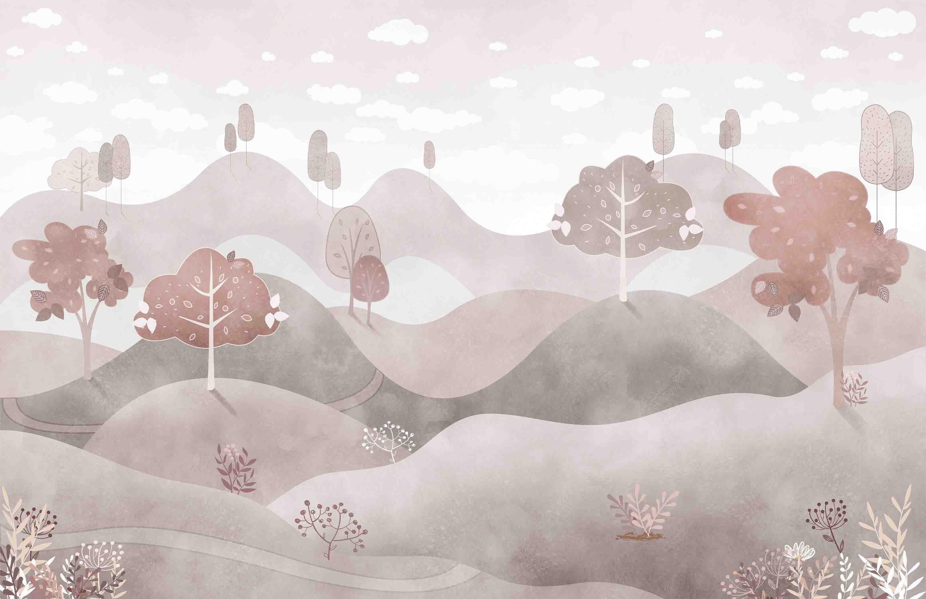 3D Play Centre Amusement Park Funfair Carnie Mountains Wall Mural Wallpaper 8