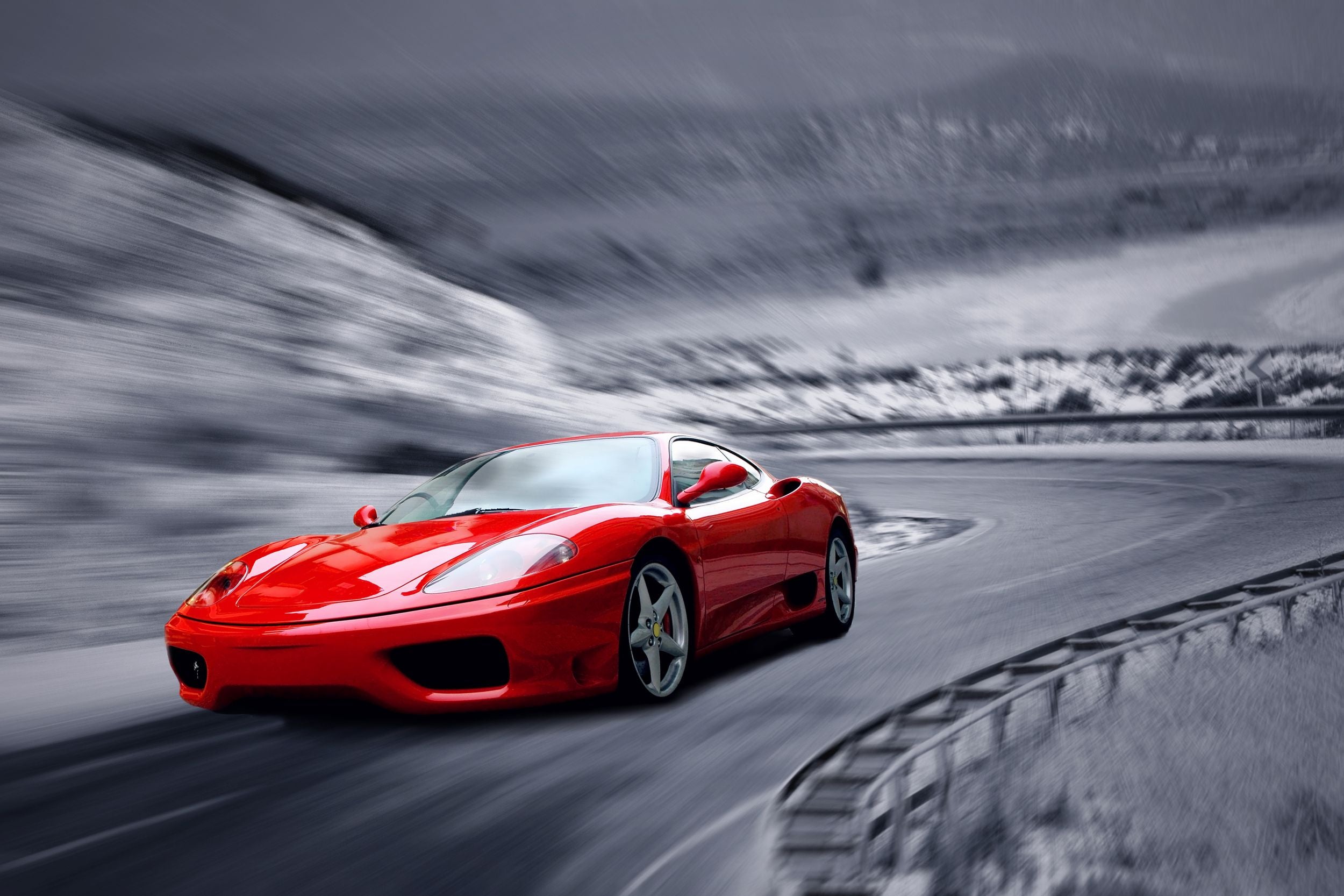 3D Red Sports Car Pattern Wall Mural Wall Decor Wall Art Wall Sticker Remoable Wallpaper