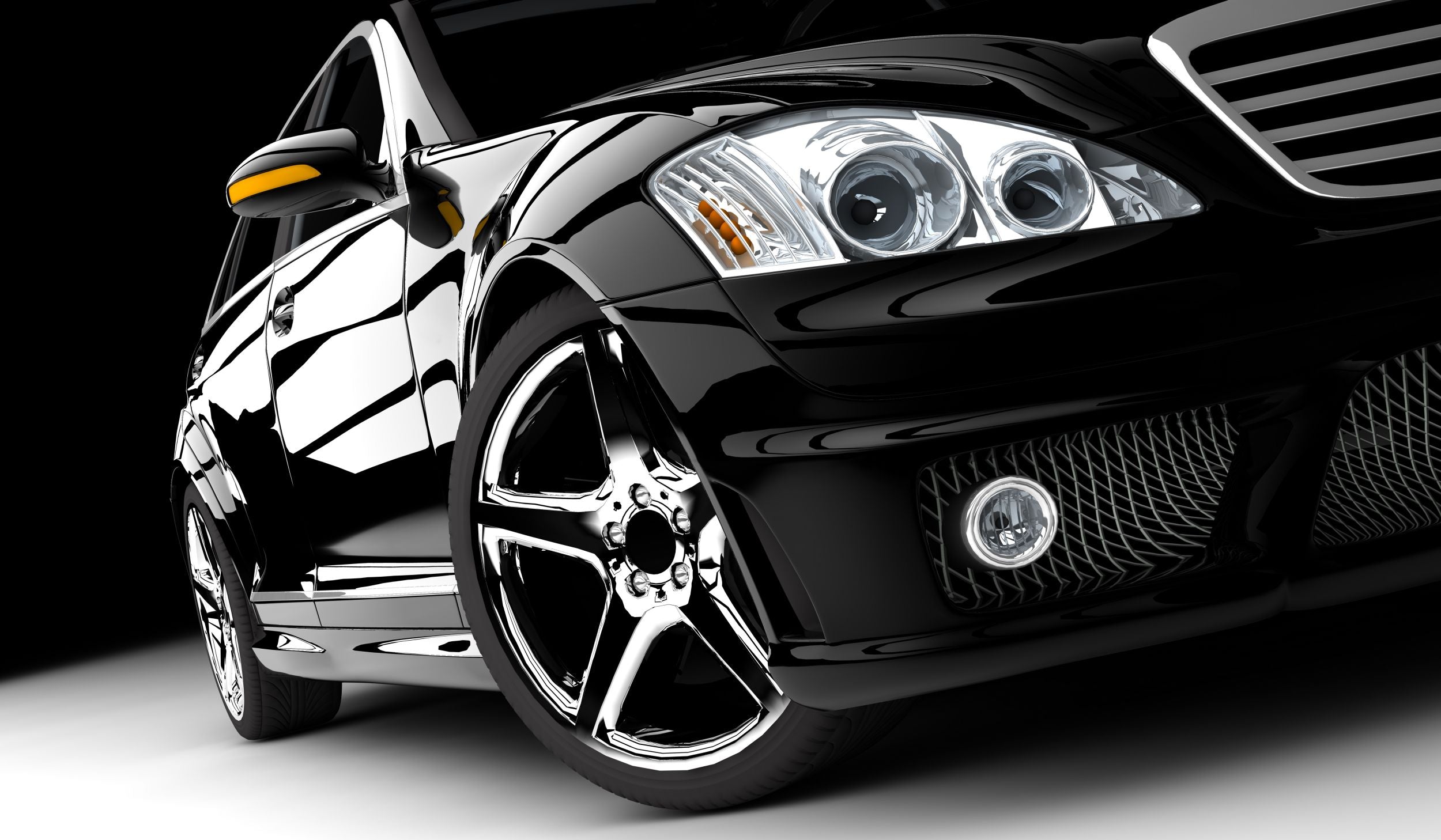 3D Black Sports Car Wallpaper Wall Mural Wall Decor Wall Art Wall Sticker Remoable Wallpaper