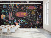 3D School STEM Science Lab Classroom Teaching Aid Chemistry Wall Mural Wallpaper 3