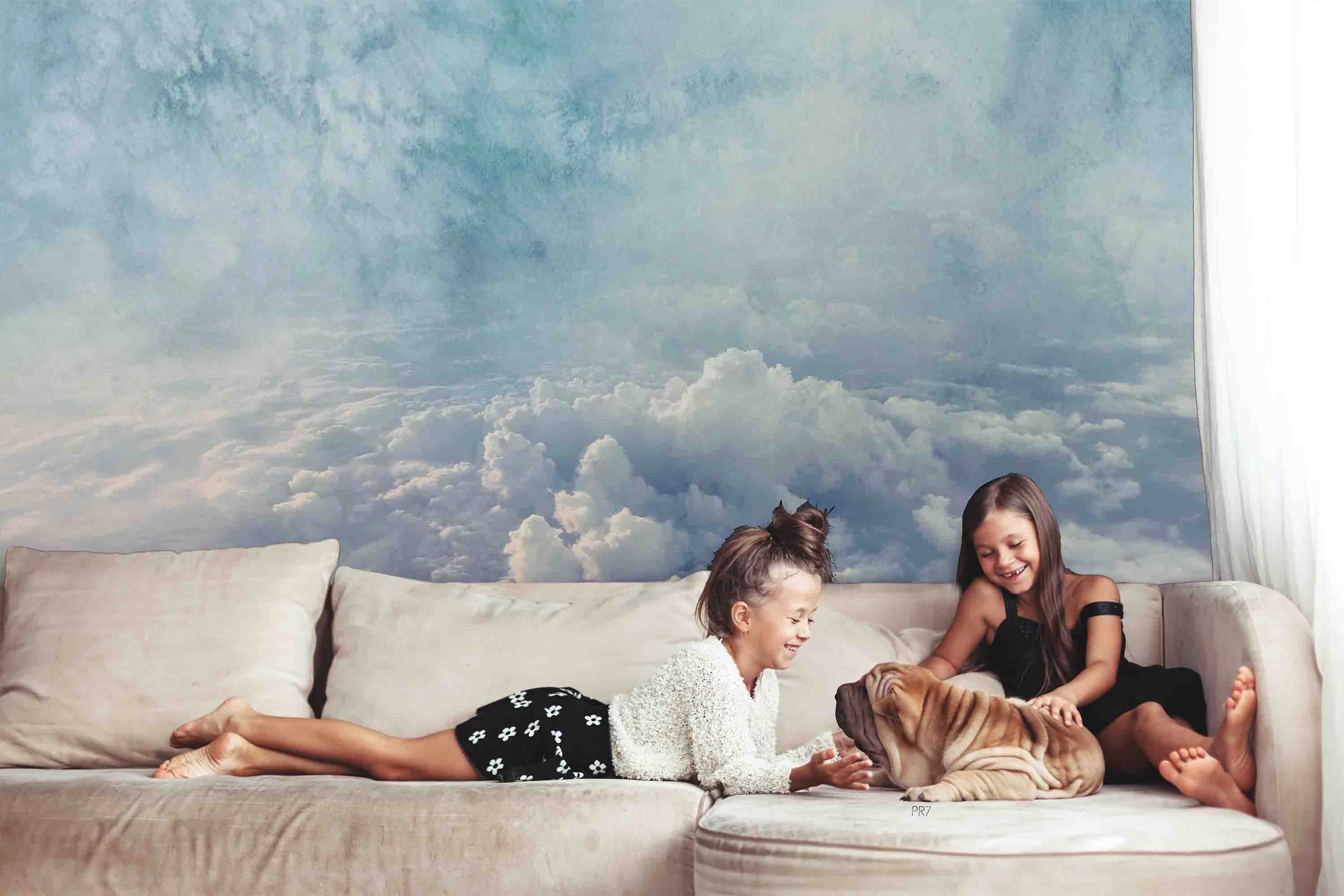 3D Sky Cloud View Wall Mural Wallpaper GD 4475- Jess Art Decoration