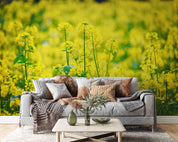 3D Yellow Rapeseed Field Flower Wallpaper Wall Mural Wall Decor Wall Art Wall Sticker Remoable Wallpaper